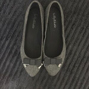 Kelly & Katie Gray Wedge Shoes with Elegant Design